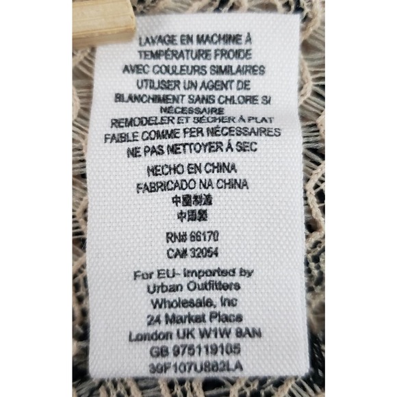 Free People Striped Sleeveless Open Back Lace Trim Peplum Top ~ XS / Extra Small - Picture 10 of 10